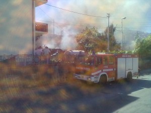 incendio via roma