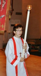 Luca nel Gruppo Ministranti