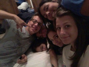 Luca con i suoi amici