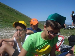 Luca con i suoi amici