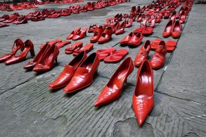 red shoes
