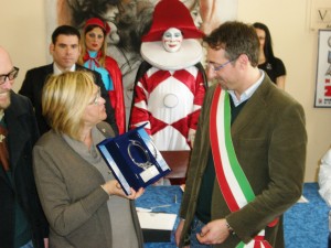 giulietta capriotti e sindaco Leonardo Betti