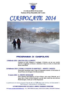 Locandina iniziative CAI