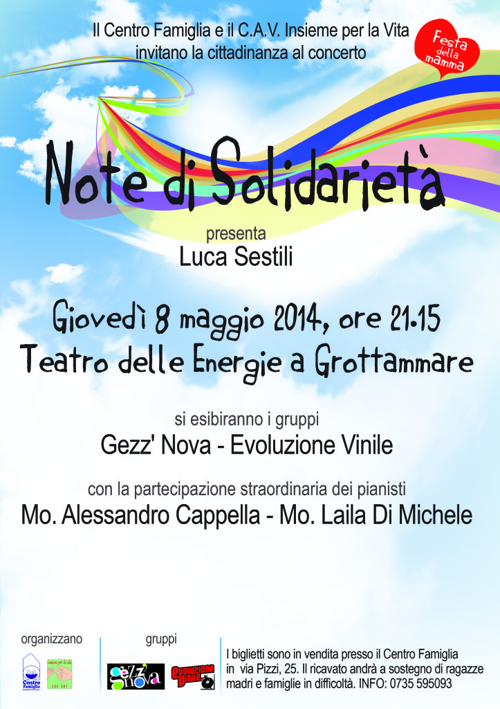 NOTE DI SOLIDARIETA' 8 MAGGIO