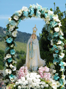 L'Ancora (091) - 03 - Madonna di Fatima addobbata da Santuccio per la Processione