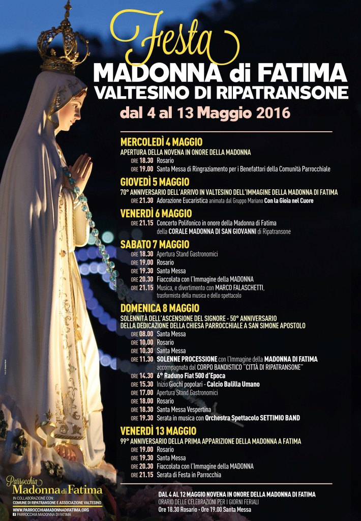 L'Ancora (116) - 03 - Festa Madonna di Fatima 2016, in Valtesino Maria è di casa