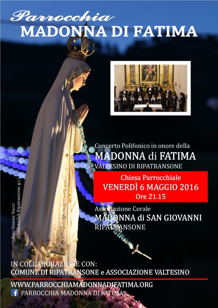 L'Ancora (116) - 05 - Festa Madonna di Fatima 2016, in Valtesino Maria è di casa