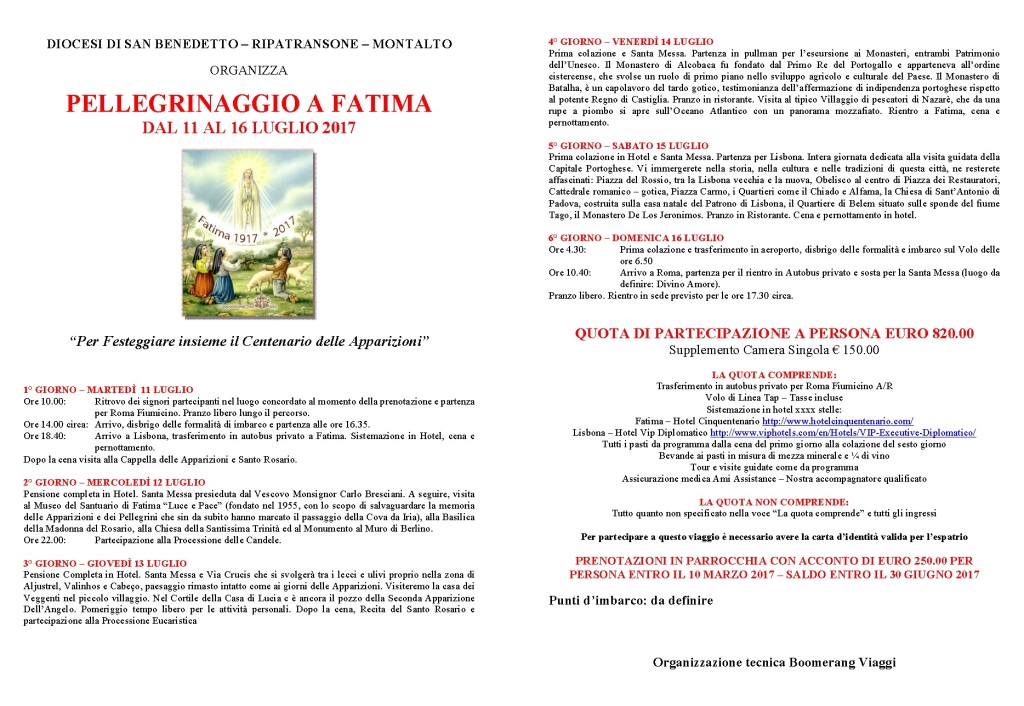 L'Ancora (128) - 04 - Valtesino, Pellegrinaggio Diocesano Fatima